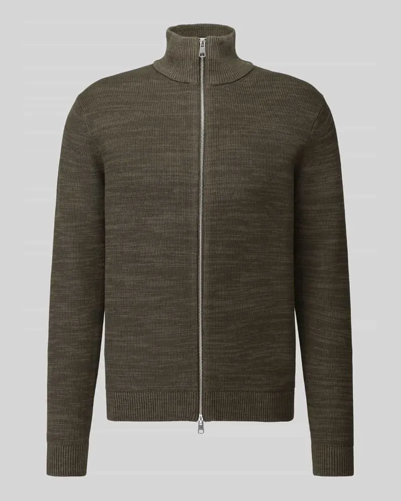 Selected Regular Fit Strickjacke aus reiner Baumwolle Modell 'DANE Gruen