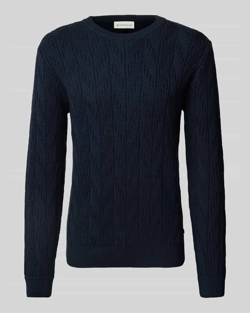 Tom Tailor Strickpullover mit Rundhalsausschnitt 