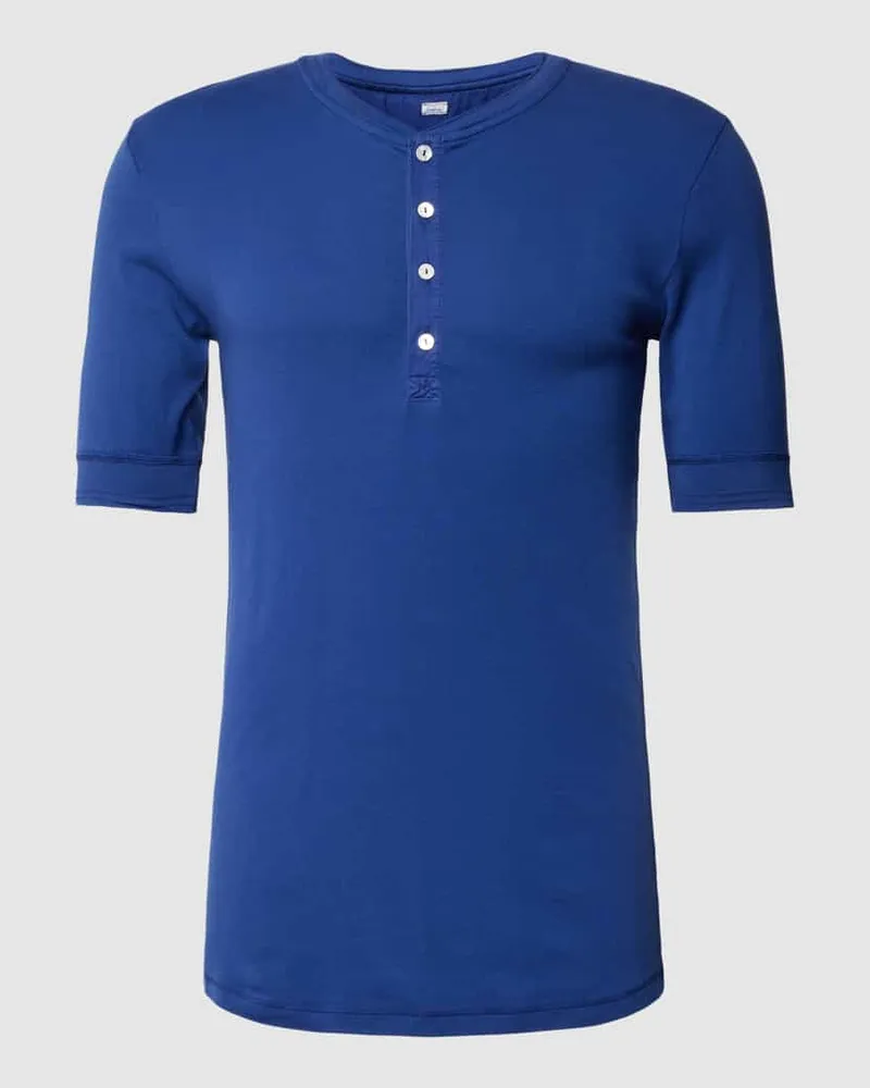 Schiesser T-Shirt mit kurzem Knopfverschluss Modell 'Henley 