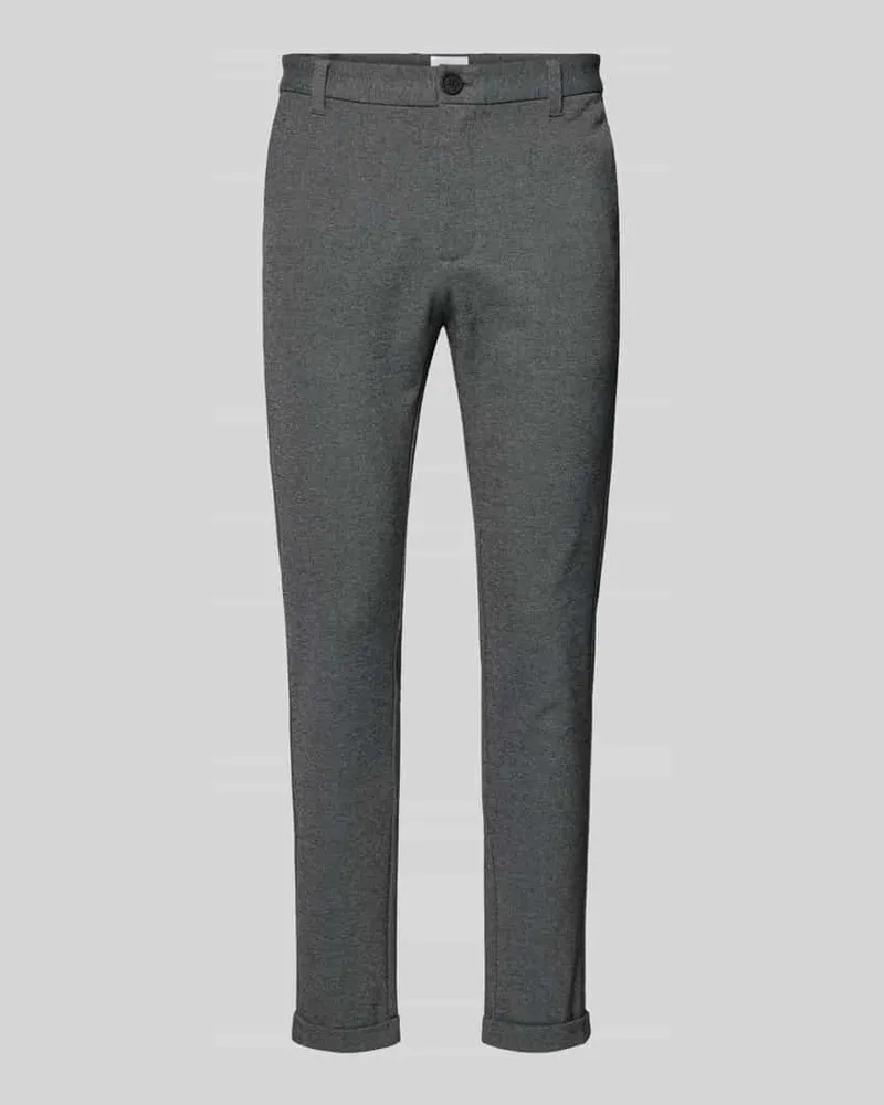 Lindbergh Slim Fit Stoffhose mit verkürztem Schnitt 