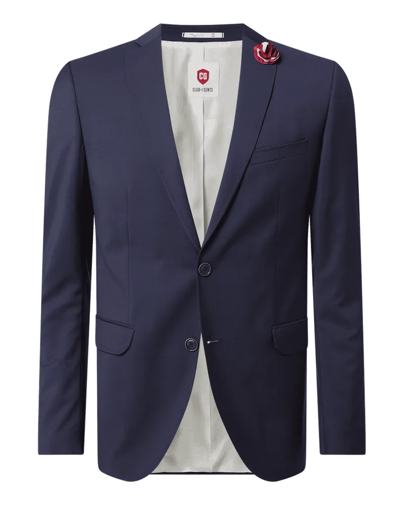 CG Anzugweste mit Allover-Muster Modell 'Philipp Marine