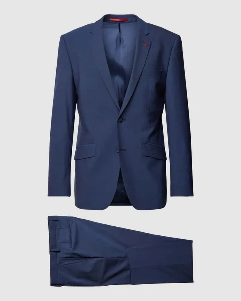 Roy Robson Slim Fit Anzug mit 2-Knopf-Sakko Marine