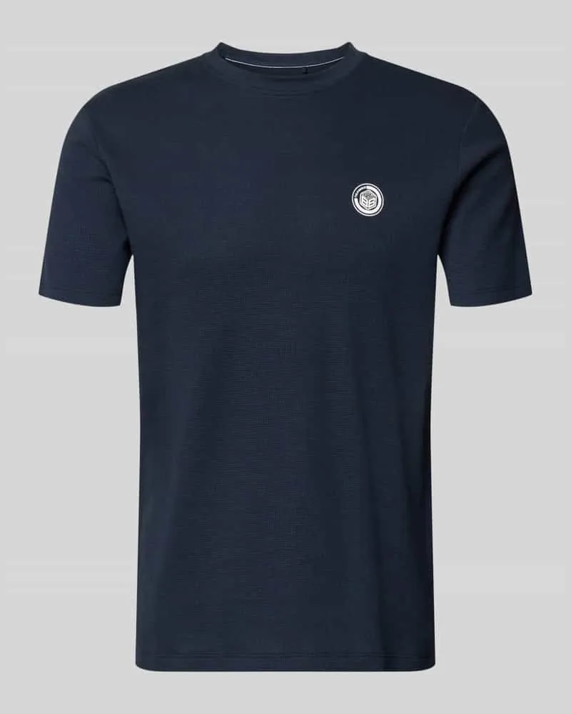Blend Regular Fit T-Shirt mit Strukturmuster Modell 'Kaito Marine