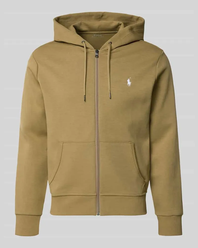 Ralph Lauren Regular Fit Sweatjacke aus Baumwoll-Mix Hellbraun