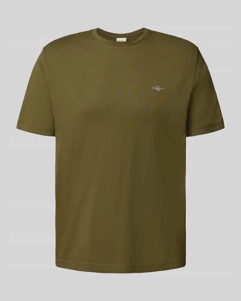 Gant Regular Fit T-Shirt mit Label-Stitching 