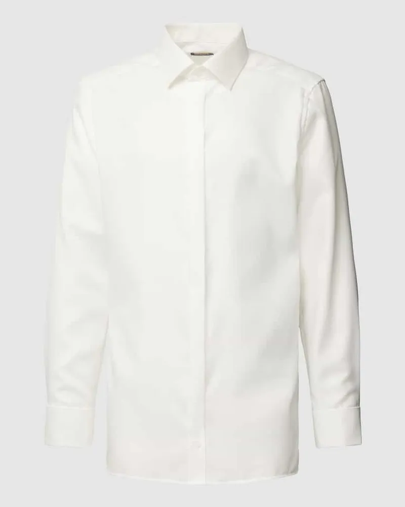 Olymp Regular Fit Smokinghemd aus Twill Ecru