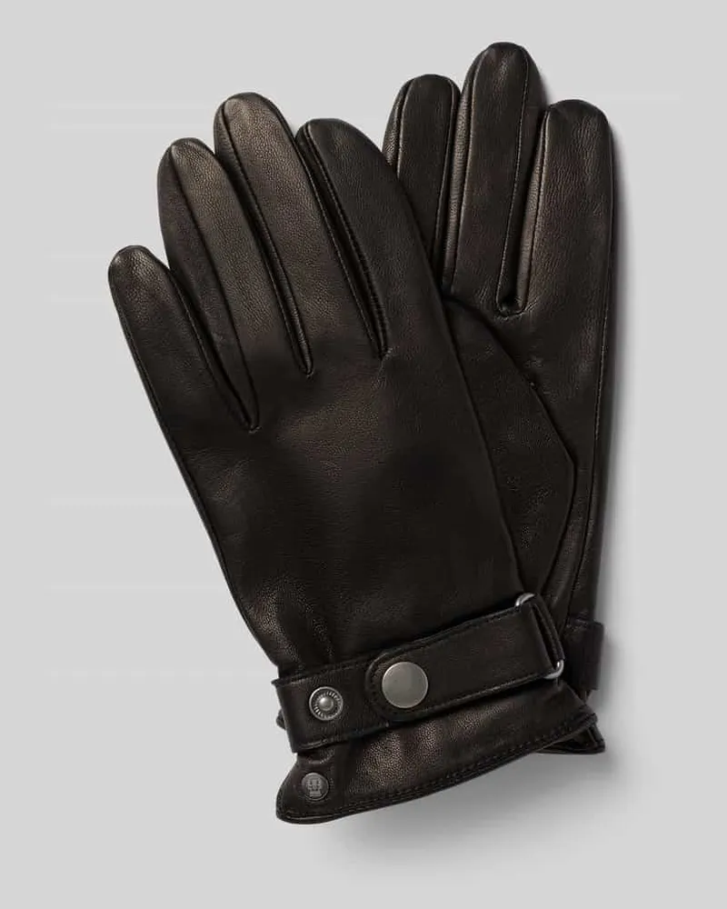 Roeckl Lederhandschuhe aus echtem Leder Black