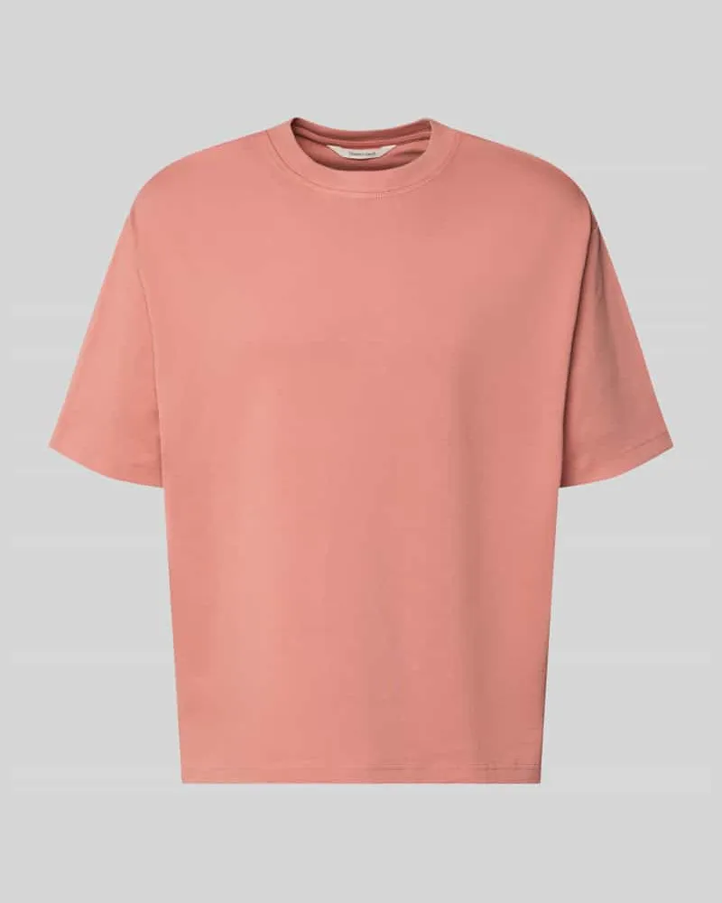 Selected Homme Relaxed Fit T-Shirt aus reiner Baumwolle Modell 'RELEXASPEN Altrosa