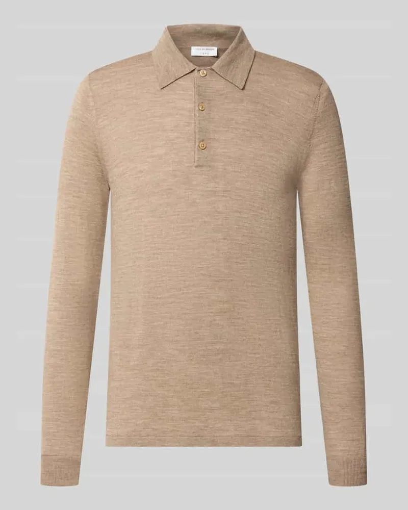 Tiger of Sweden Wollpullover mit Polokragen Modell 'Erros Beige