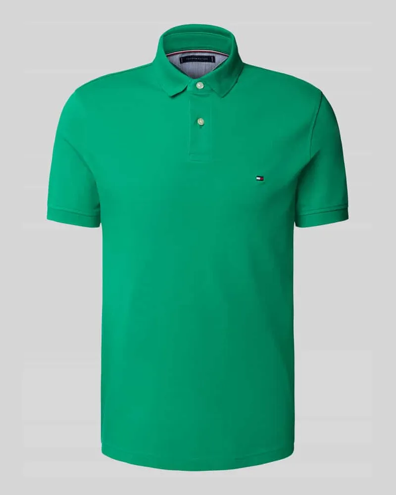 Tommy Hilfiger Regular Fit Poloshirt aus Baumwoll-Elasthan-Mix Hellgruen
