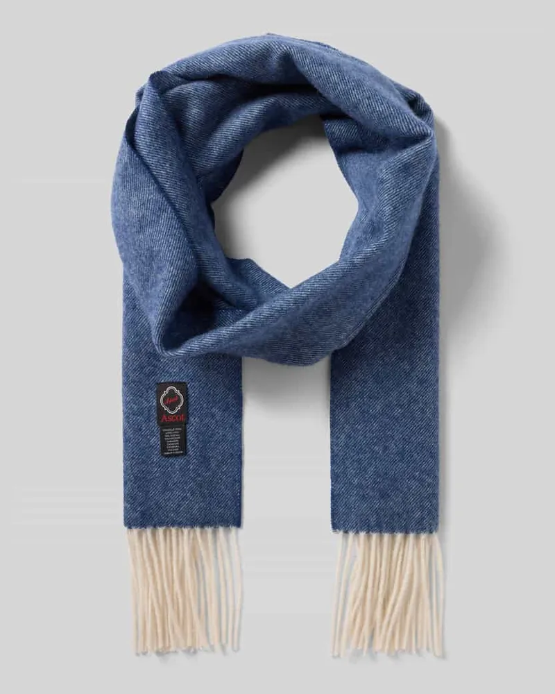 Ascot Schal aus Woll-Kaschmir-Mix Marine