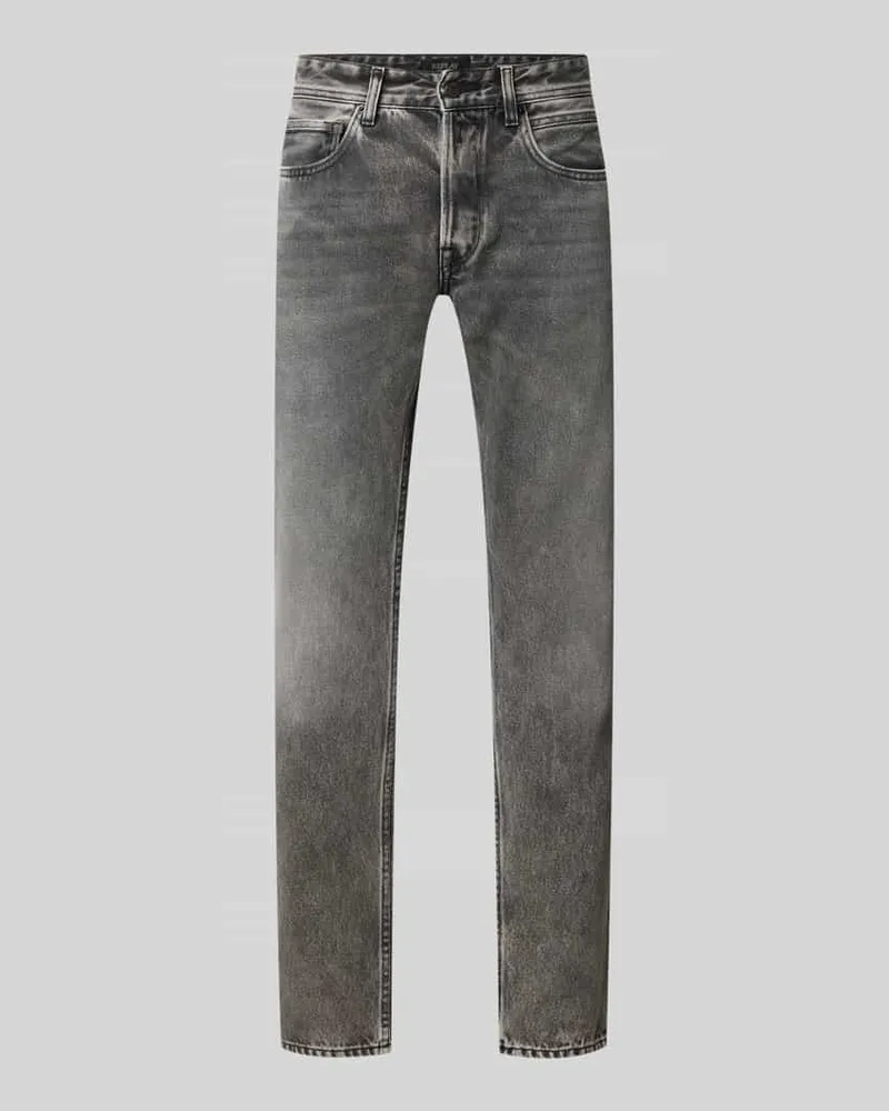 Replay Regular Fit Jeans im 5-Pocket-design Modell 'Grover Mittelgrau