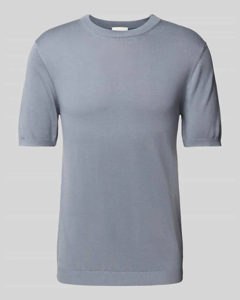 Roy Robson T-Shirt mit gerippten Abschlüssen 