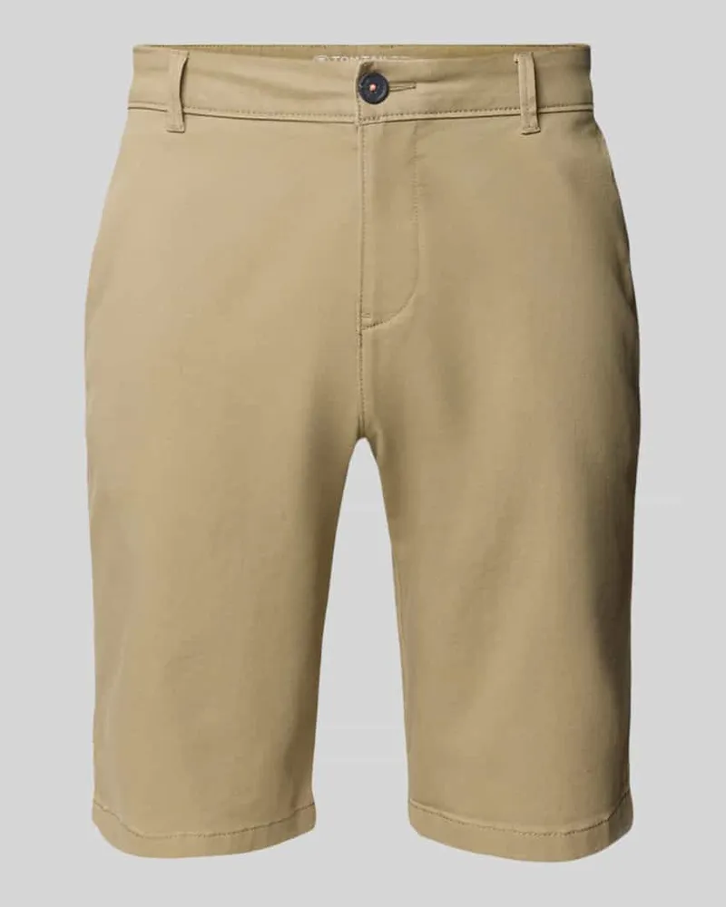 Tom Tailor Slim Fit Chinoshorts aus Baumwoll-Mix 
