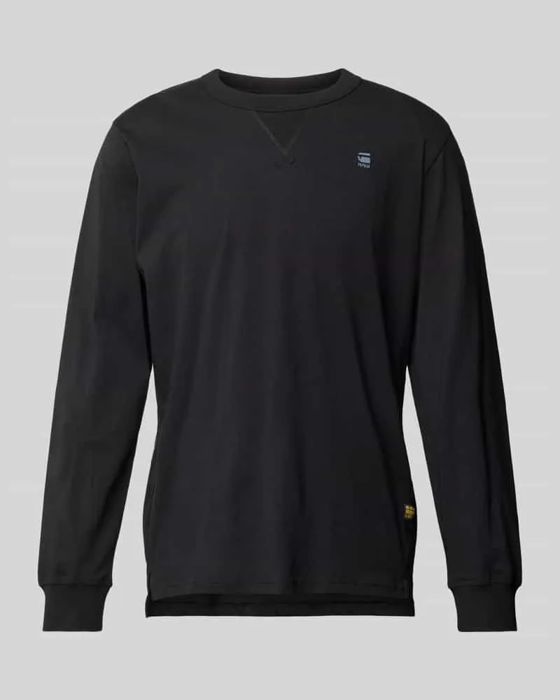 G-STAR RAW Longsleeve mit Label-Patch 