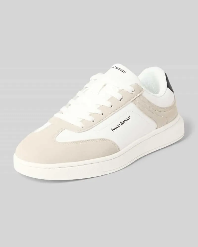 Bruno Banani Sneaker mit Schnürung und Label-Details Modell 'CDG Weiss