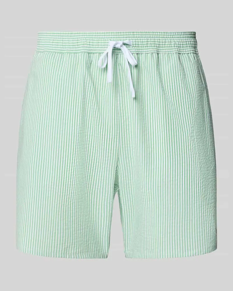 Lacoste Badehose mit elastischem Bund 