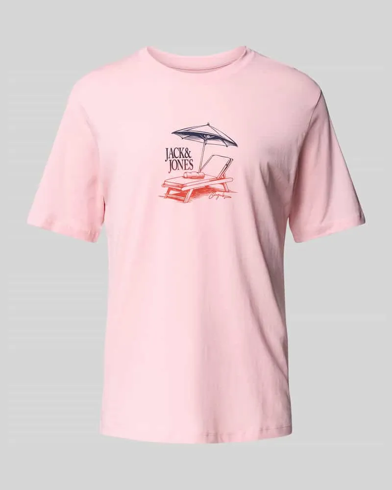 Jack & Jones T-Shirt mit Motiv-Print Modell 'ALMERIA 