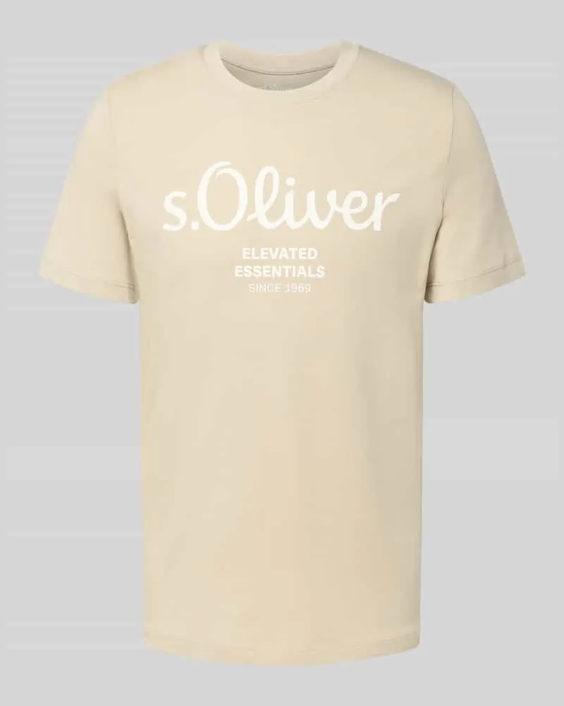 S.Oliver Regular Fit T-Shirt aus reiner Baumwolle 