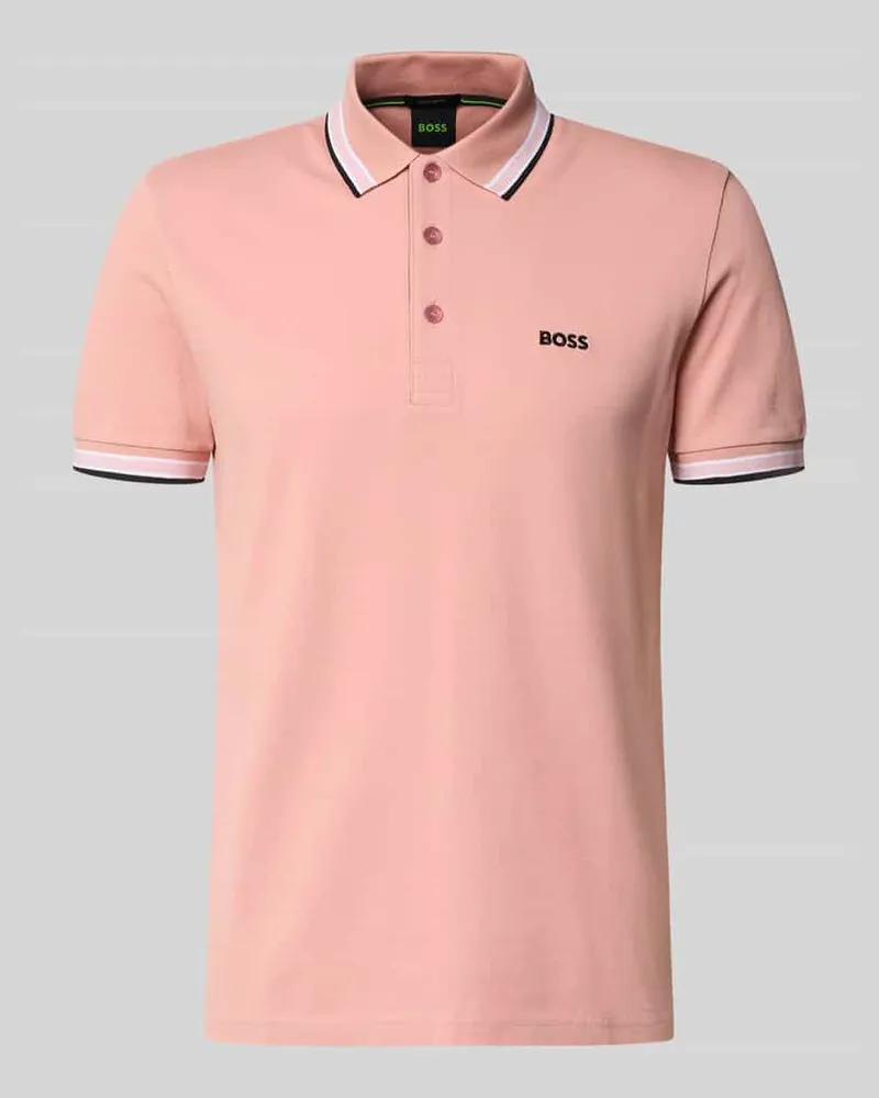 HUGO BOSS Regular Fit Poloshirt aus reiner Baumwolle Modell 'PADDY Pink
