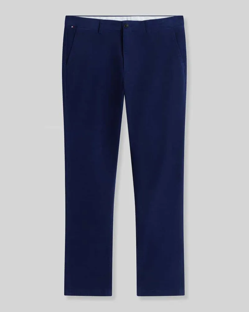 Tommy Hilfiger Slim Fit Cordhose aus Baumwoll-Mix Royal