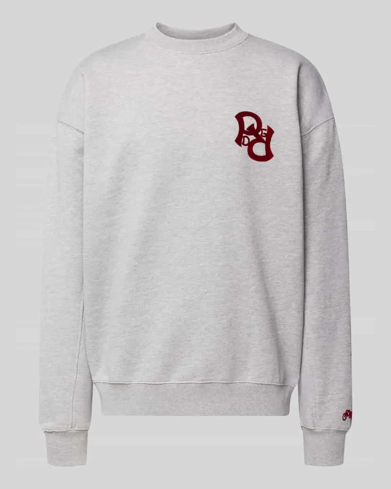 PEGADOR Sweatshirt mit Rundhalsausschnitt Modell 'Troker Hellgrau