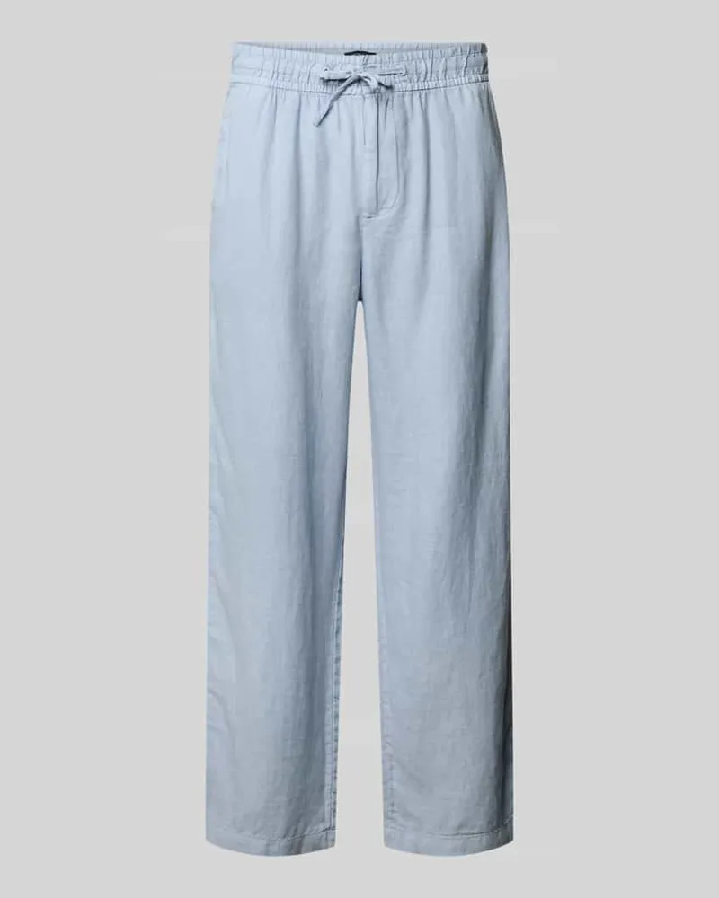 McNeal Leinenhose mit elastischem Bund Eisblau