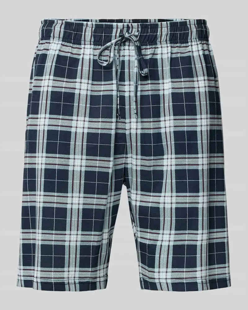 Christian Berg Relaxed Fit Pyjama-Hose mit elastischem Bund Bleu