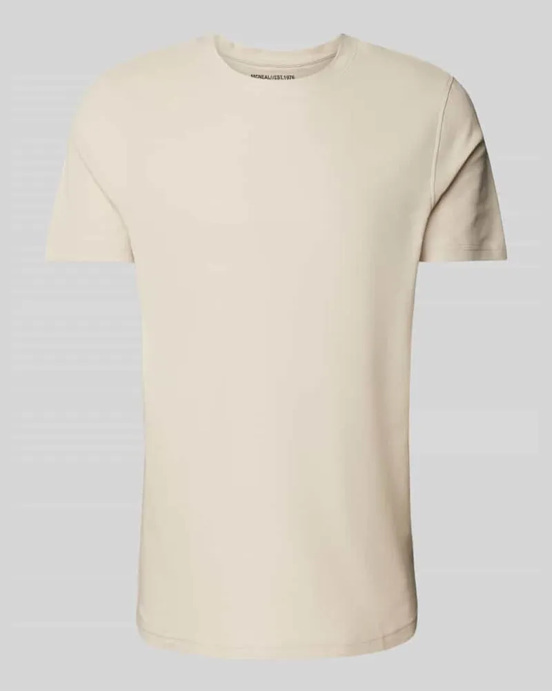McNeal T-Shirt mit geripptem Rundhalsausschnitt 