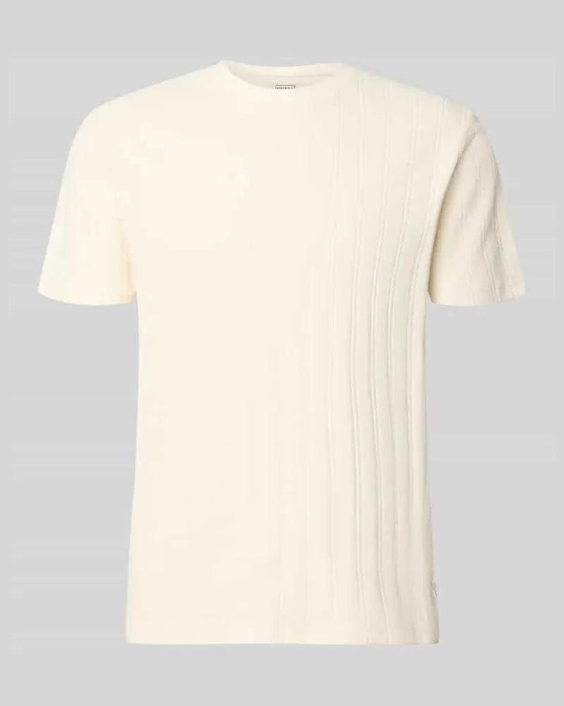 Guess Regular Fit T-Shirt aus Baumwolle Offwhite