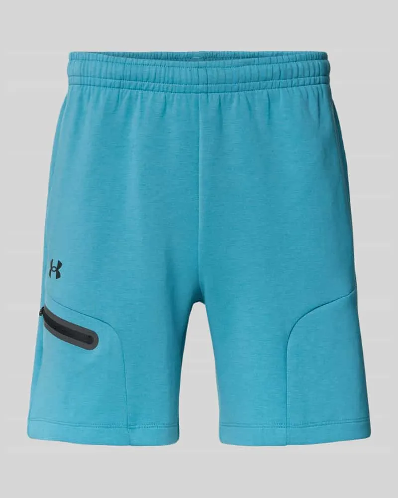 Under Armour Shorts mit Reißverschlusstasche Petrol