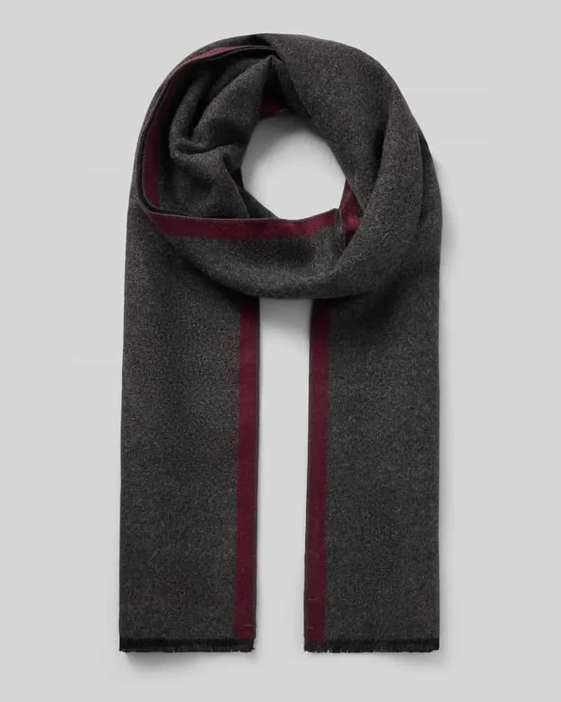 Christian Berg Schal aus reiner Viskose Bordeaux
