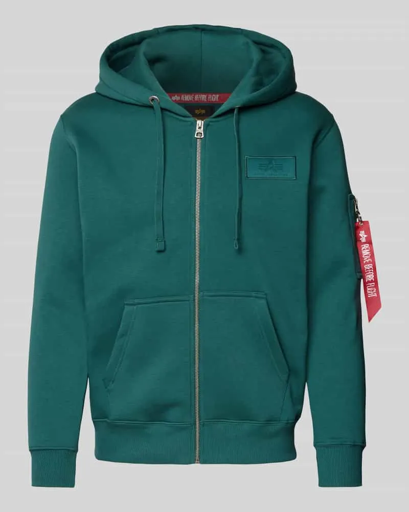 Alpha Industries Sweatjacke mit Label-Details 