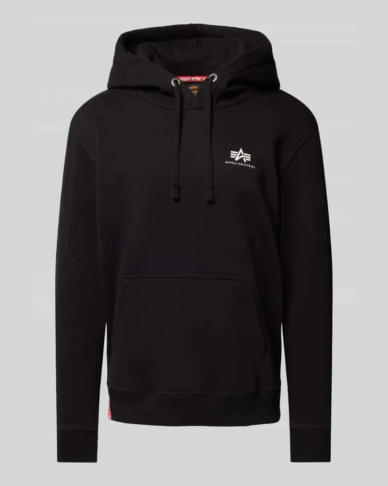 Alpha Industries Hoodie mit Label-Print 