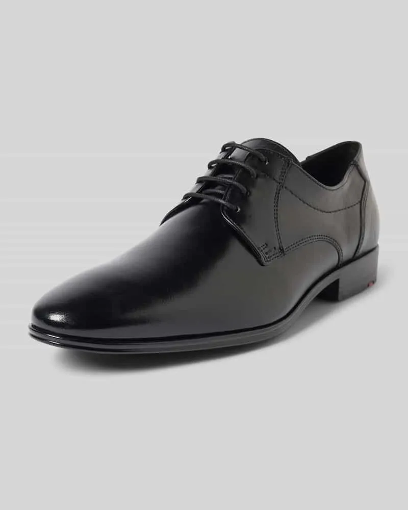 Lloyd Lederderby mit Ziernähten Modell 'CORE Black