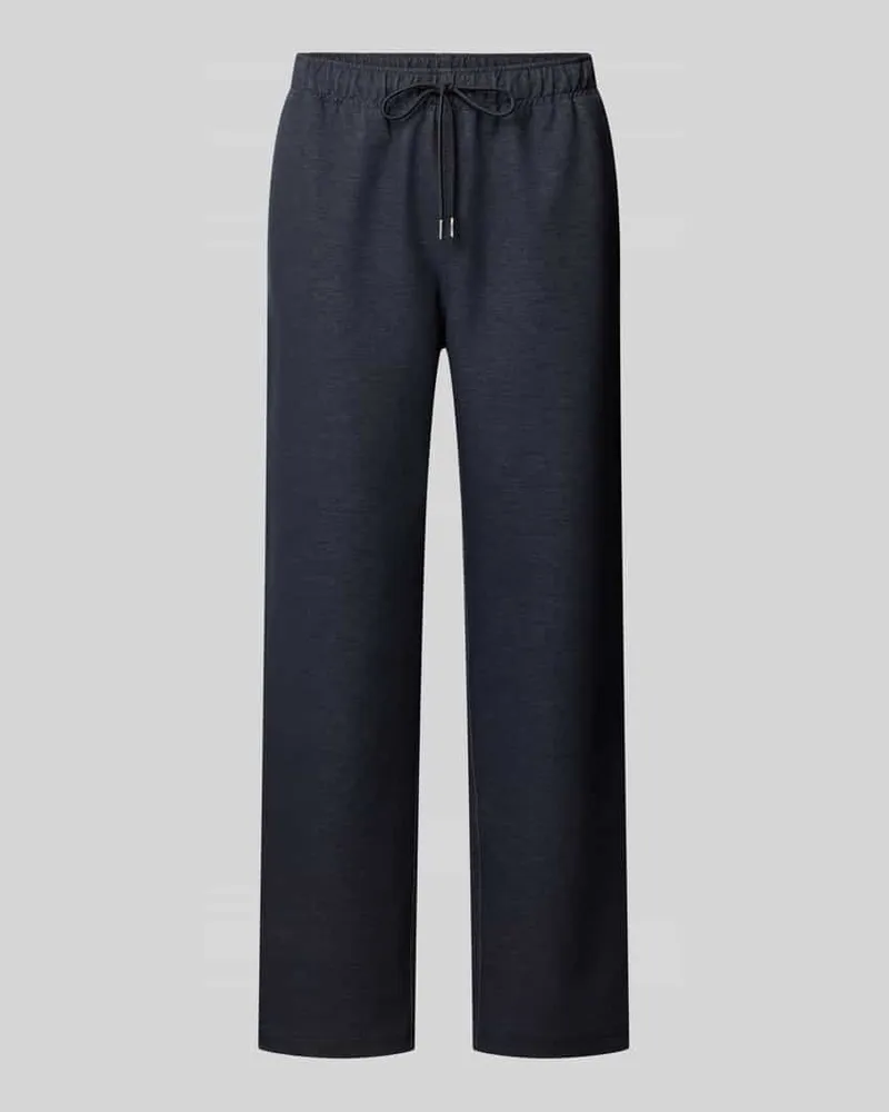 Guess Straight Fit Stoffhose aus elastischem Viskose-Mix Marine