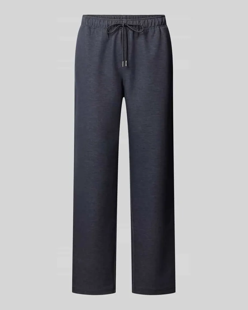 Guess Straight Fit Stoffhose aus elastischem Viskose-Mix Marine