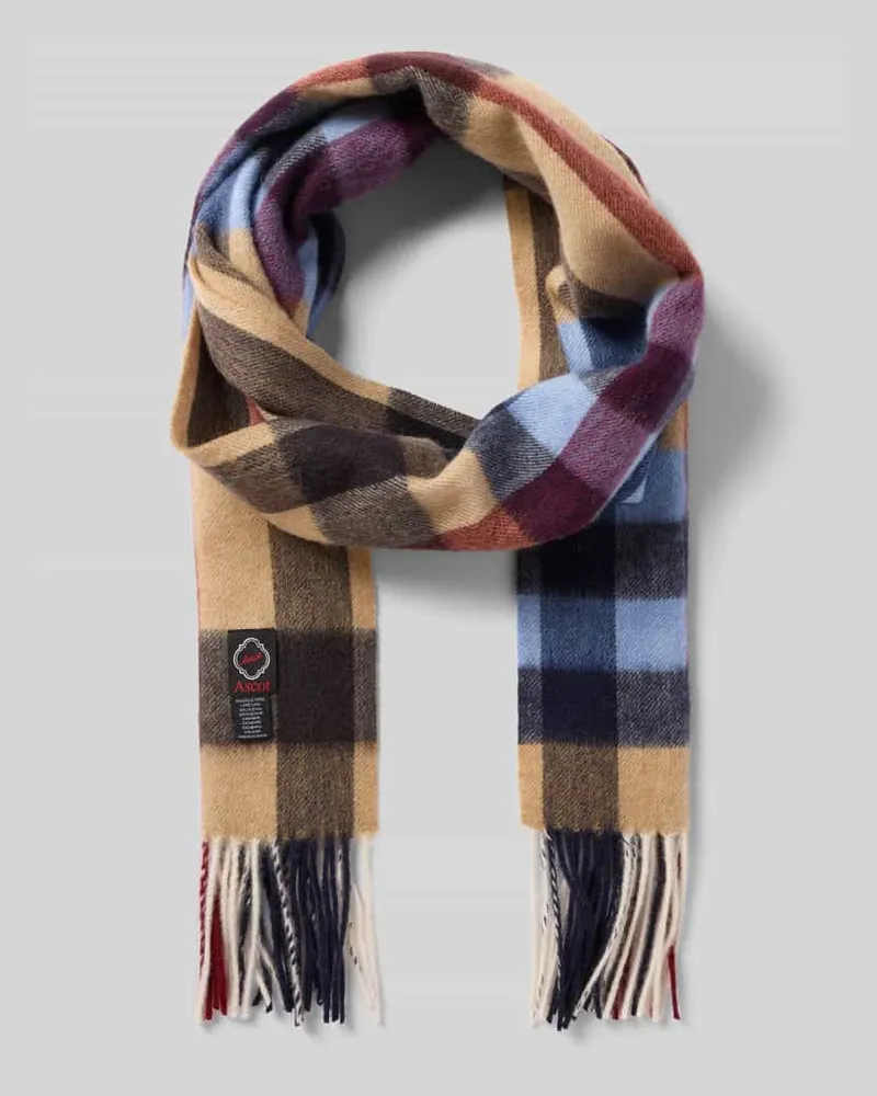 Ascot Schal mit Label-Detail Camel