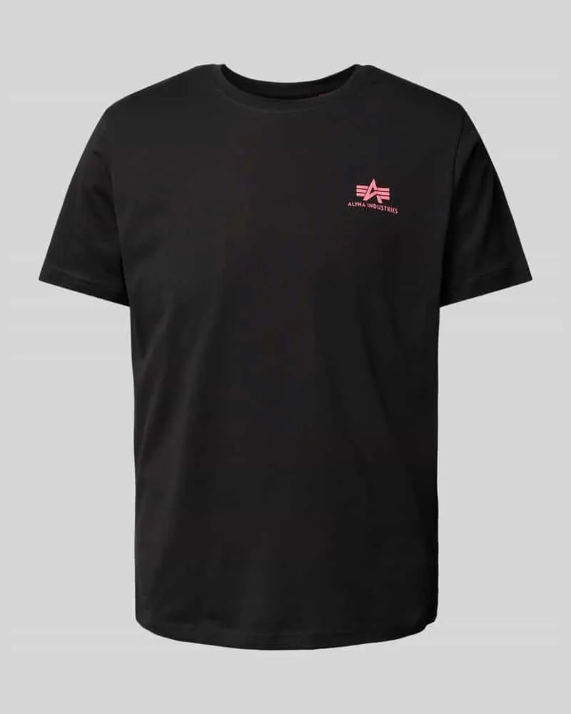 Alpha Industries T-Shirt mit Label-Print 