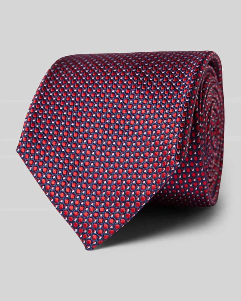 Profuomo Seidenkrawatte mit Allover-Muster 