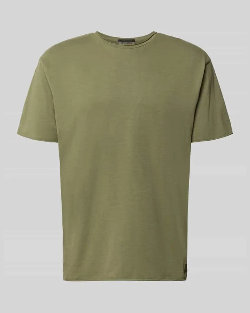 Scotch&Soda T-Shirt mit Rundhalsausschnitt und Rollsaum Grass