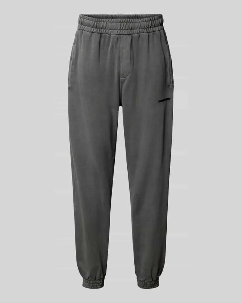 PEGADOR Tapered Fit Sweatpants mit Label-Stitching 