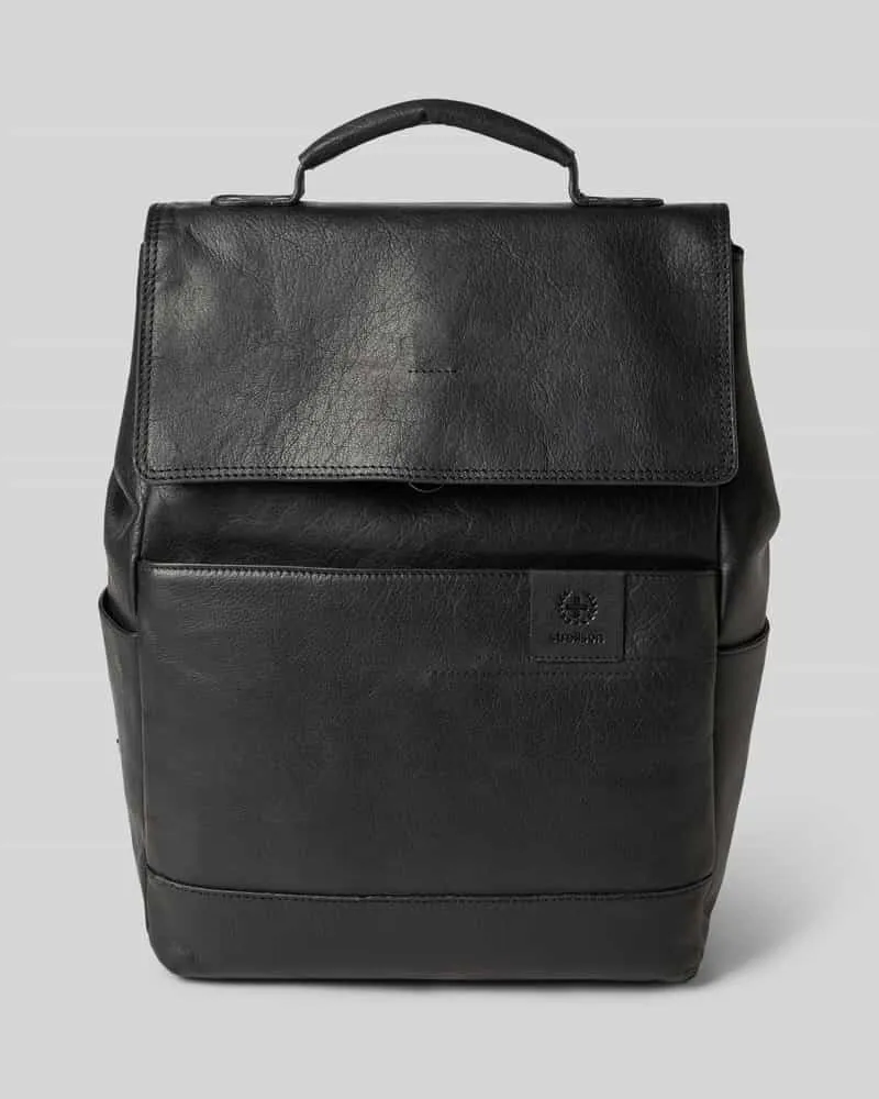 Strellson Rucksack aus echtem Rindsleder Modell 'HYDE PARK Black
