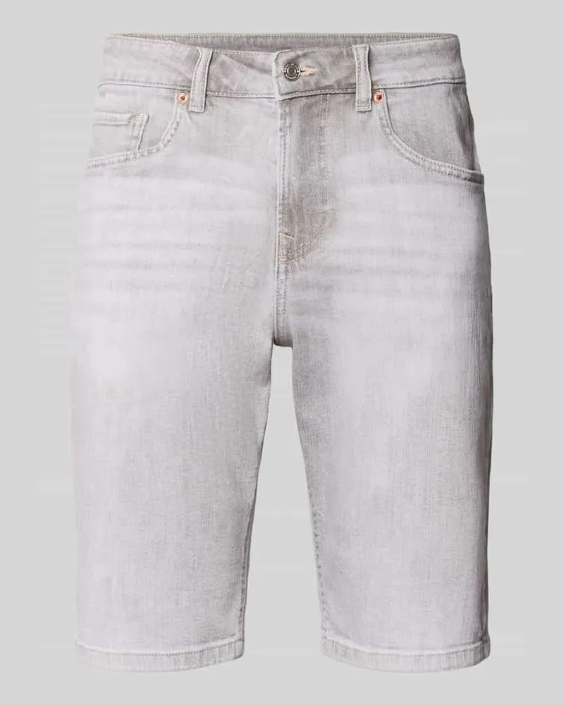 Pepe Jeans Regular Fit Jeansshorts aus Baumwoll-Mix Modell 'CASH Hellgrau