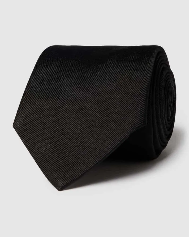 HUGO BOSS Krawatte aus reiner Seide Black