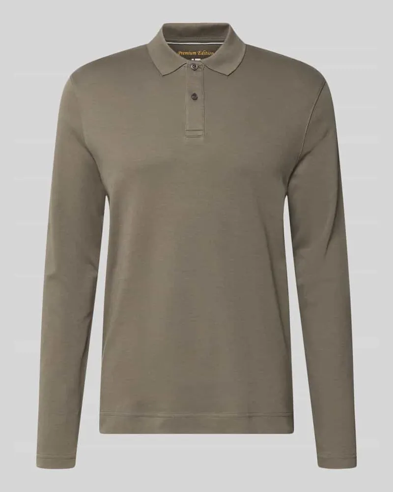 Christian Berg Regular Fit Poloshirt aus reiner Baumwolle Metallic