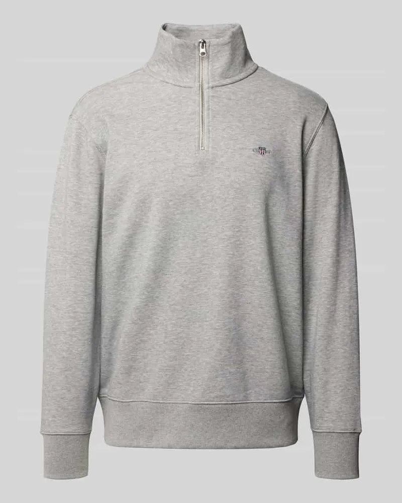 Gant Regular Fit Sweatshirt mit Troyer-Kragen 