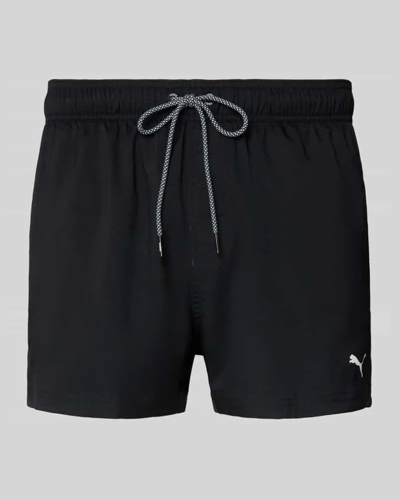Puma Badehose mit Seitentaschen und Klettverschlusstasche hinten Black