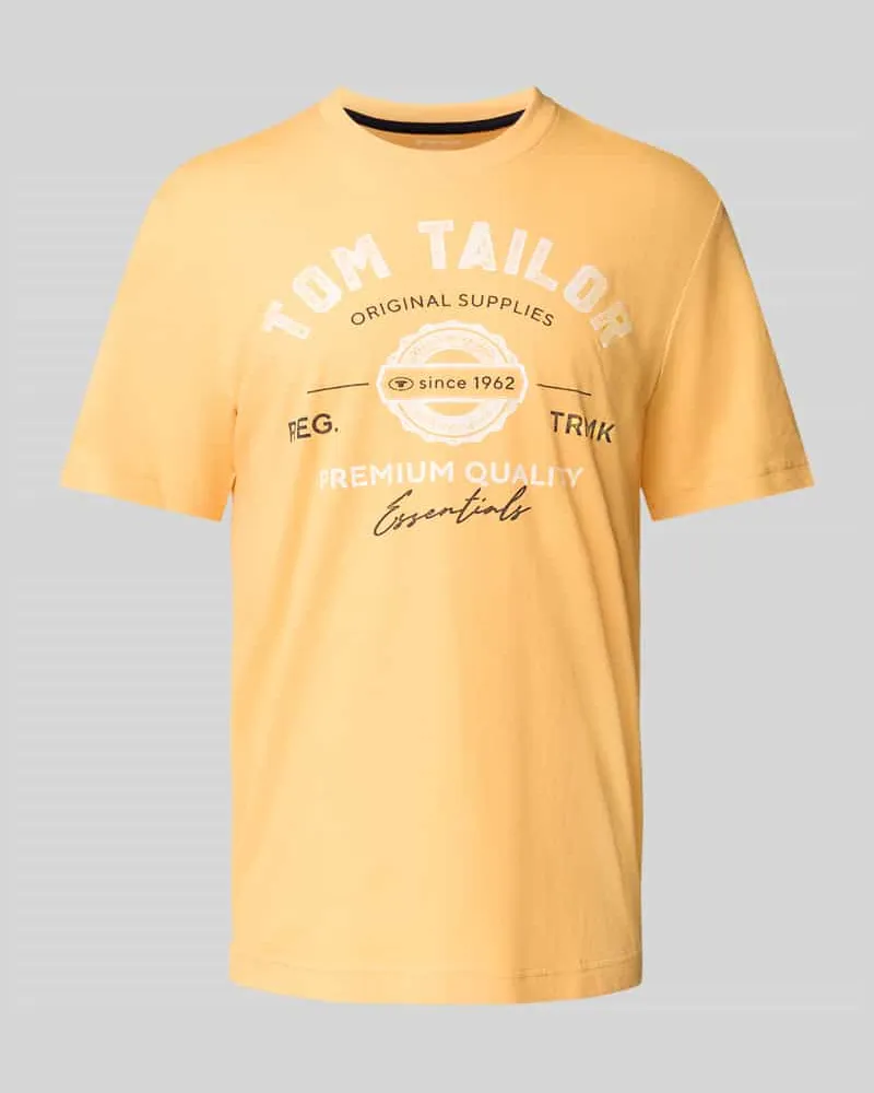 Tom Tailor Regular Fit T-Shirt aus reiner Baumwolle 