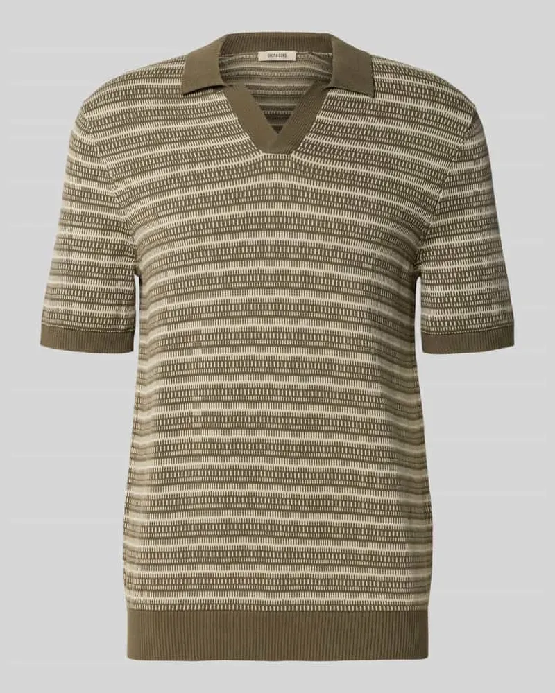 Only & Sons Regular Fit Poloshirt aus reiner Bio-Baumwolle Modell 'TILO Beige
